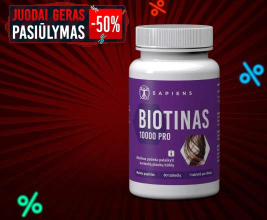 Biotinas 10000 PRO