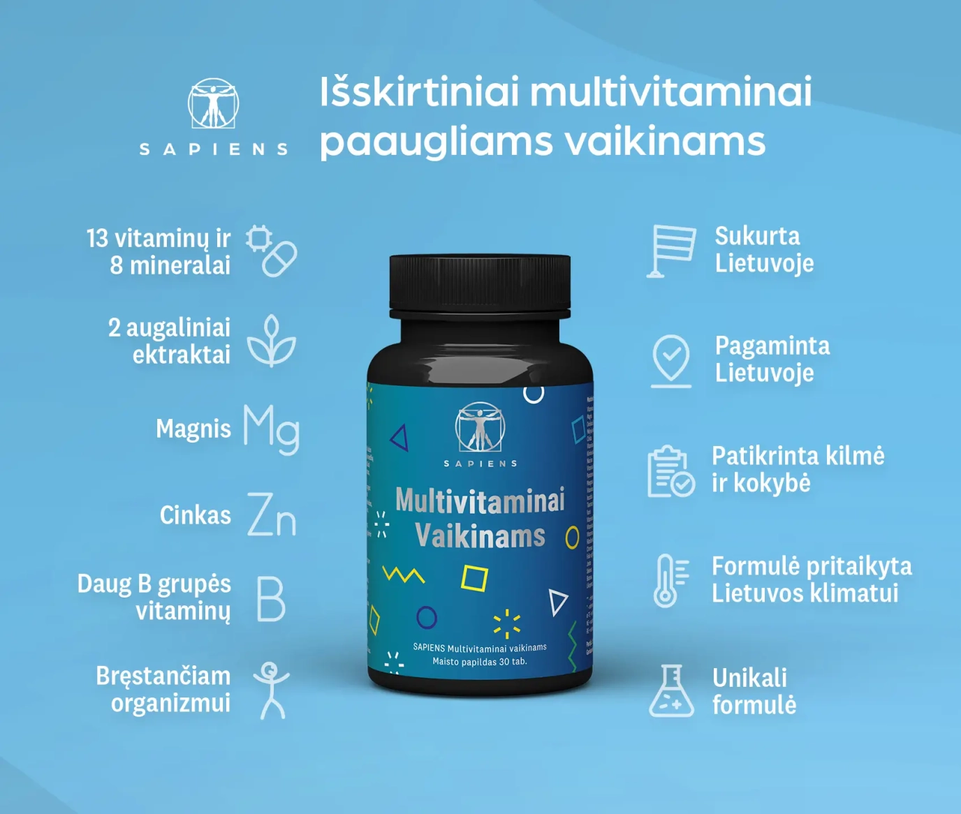 Multivitaminai vaikinams