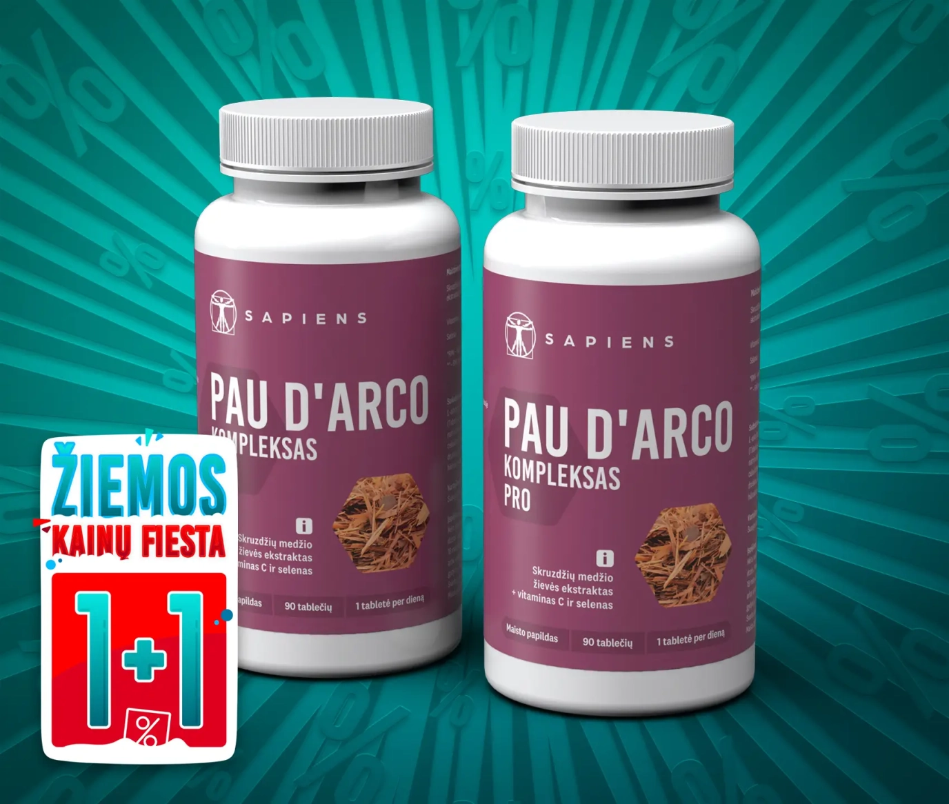 Pau D’Arco kompleksas PRO 1+1