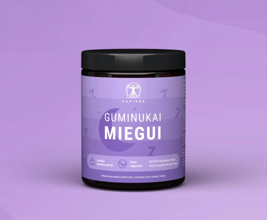 Guminukai miegui (su melatoninu)