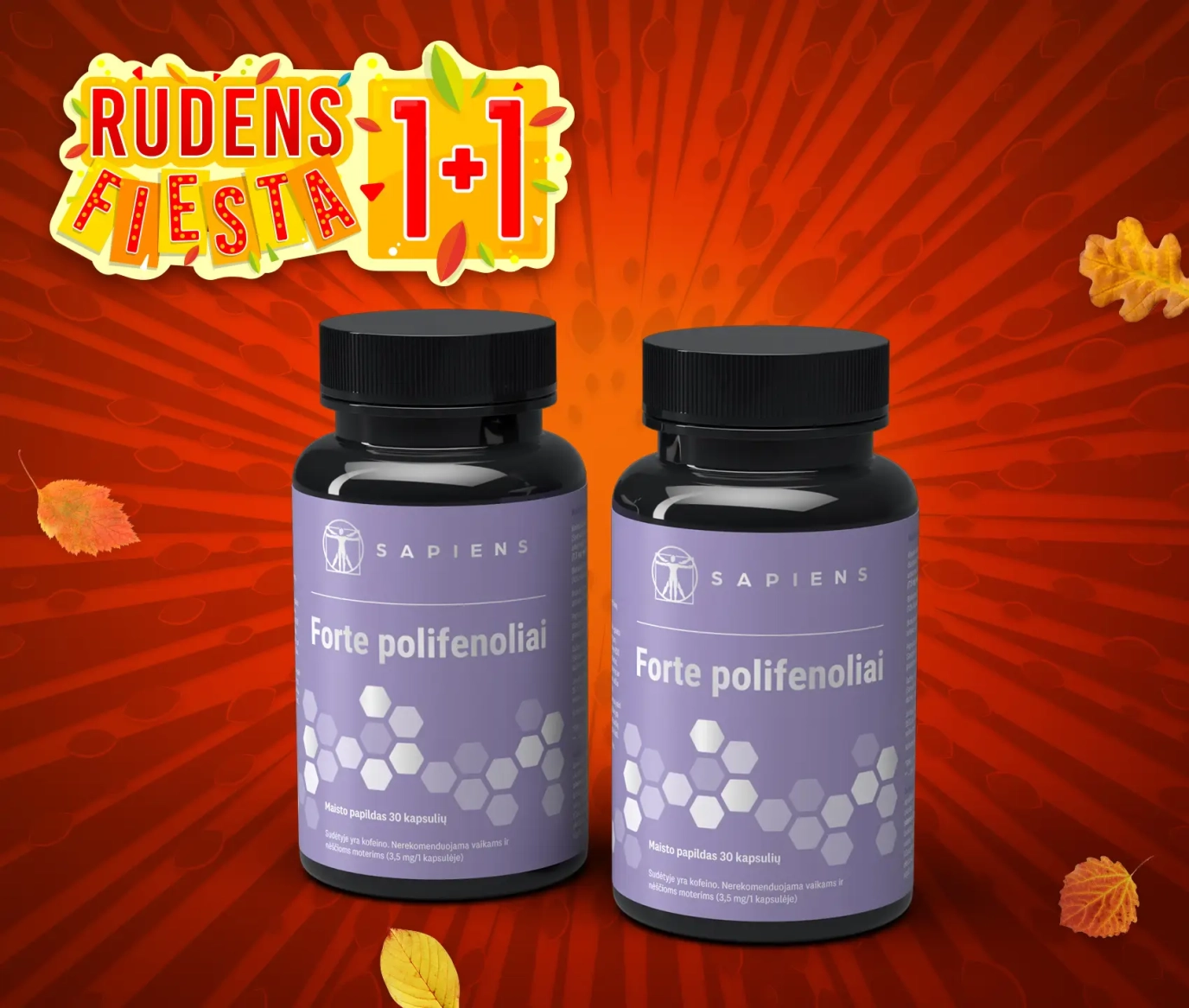 Forte Polifenoliai 1+1