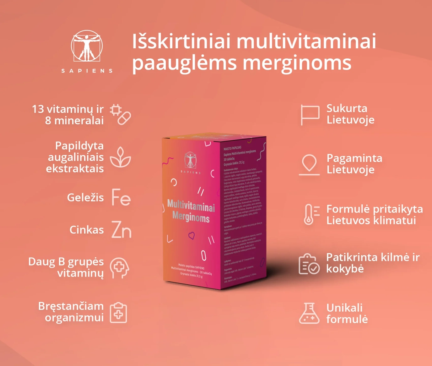 Multivitaminai merginoms 1+1