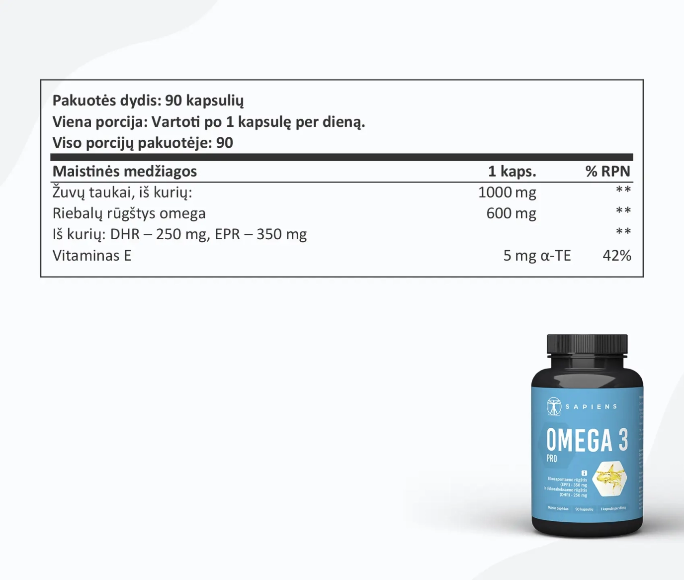 Omega 3 PRO 1+1