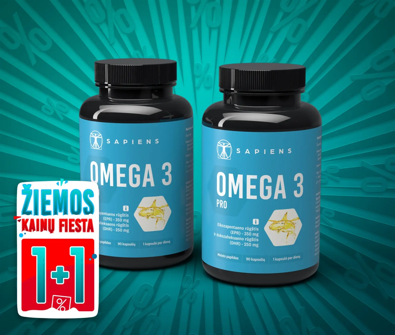 Omega 3 PRO 1+1