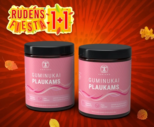 Guminukai plaukams 1+1