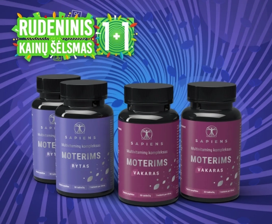 Multivitaminų kompleksas Moterims 1+1