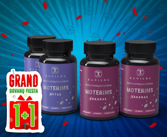 Multivitaminų kompleksas Moterims 1+1