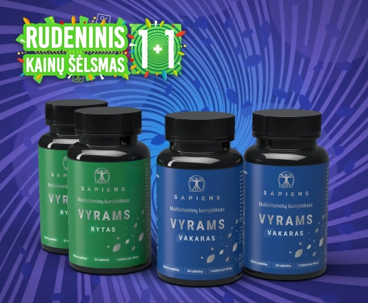 Multivitaminų kompleksas Vyrams 1+1