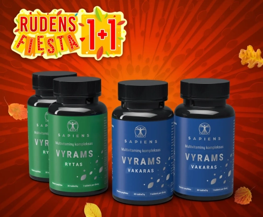 Multivitaminų kompleksas Vyrams 1+1