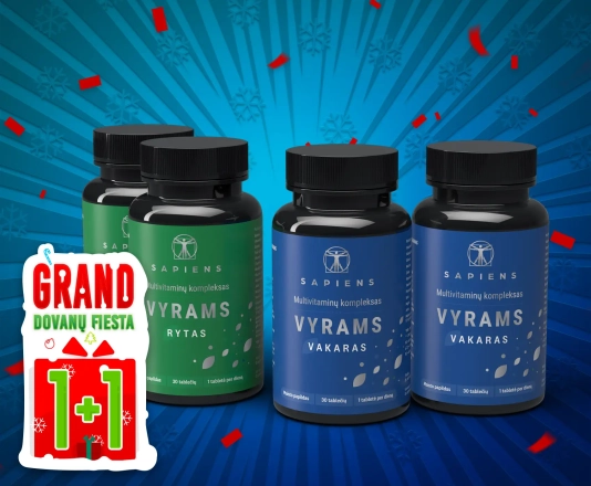 Multivitaminų kompleksas Vyrams 1+1