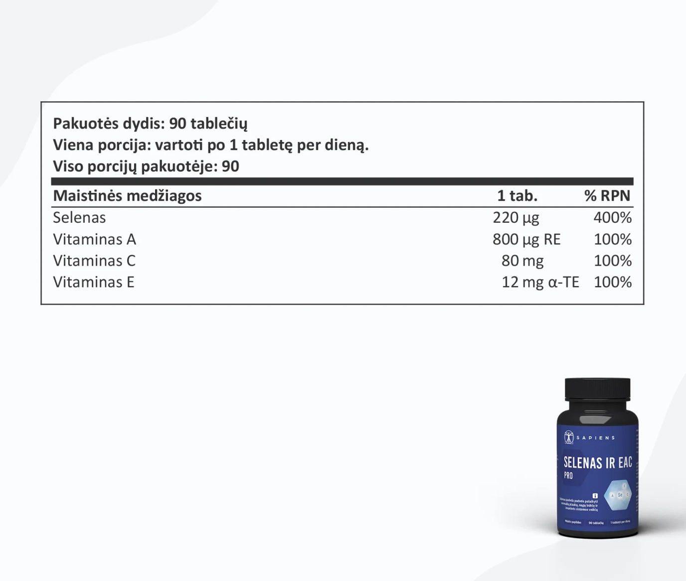 Vitaminų rinkinys grožiui