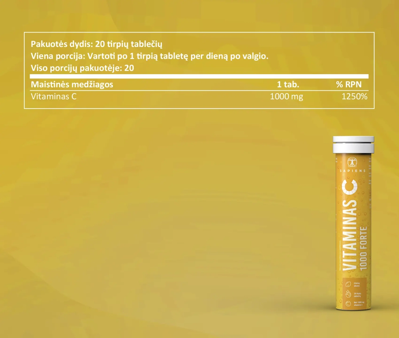 Vitaminas C 1000 Forte