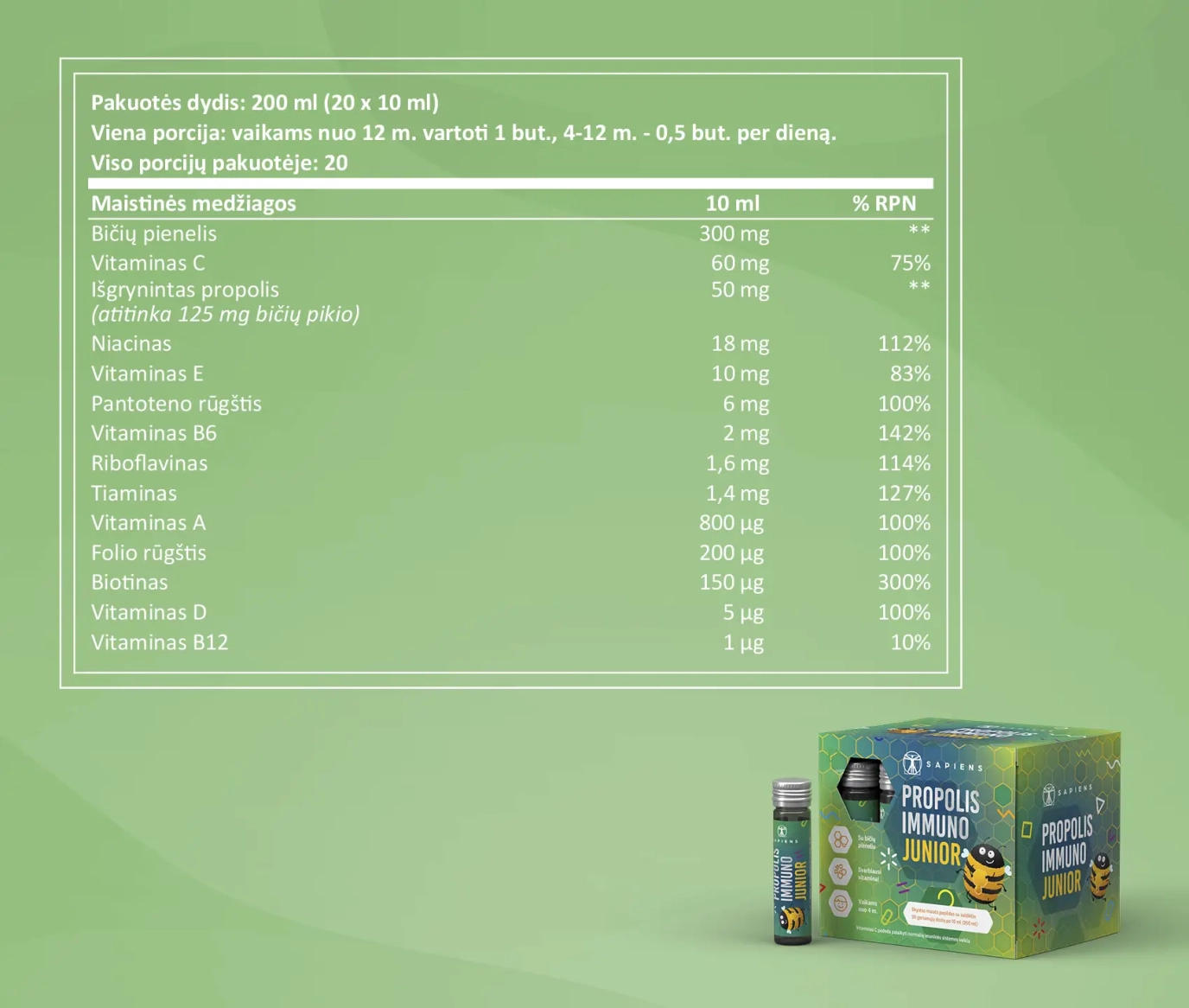 Propolis Immuno Junior 1+1